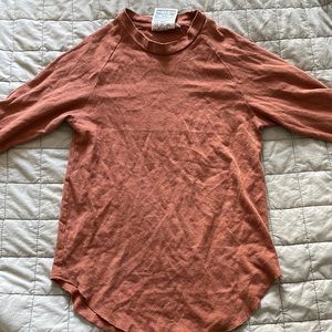 Jungmaven 3/4 sleeve raglan - XS in terracotta